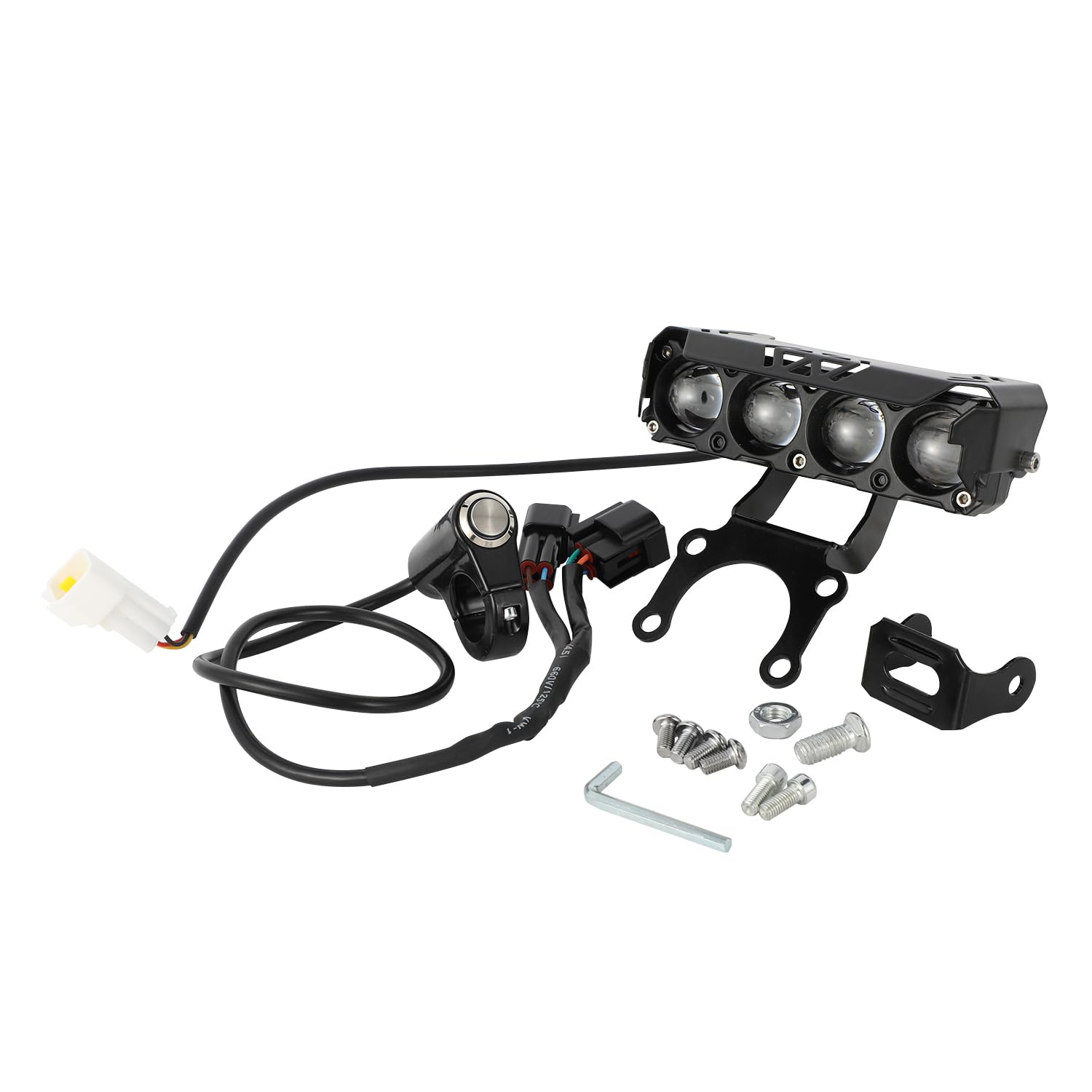 Runfarr Motorrad-Frontlichtleiste, Plug-and-Play-Scheinwerfer-Set, Fahrlicht-Scheinwerfer mit Schalter und Halterung für Talaria Sting MX3/MX4 von Runfarr