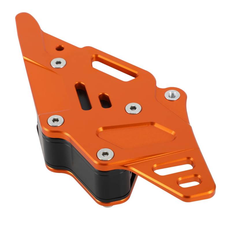 Runfarr Motorrad-Kettenführungsschutz, Aluminium-Kettenschutzspanner für SX XC SX-F XC XC-F EXC-F EC ECF MC MCF FC FX TC TX FX TE-Orange von Runfarr