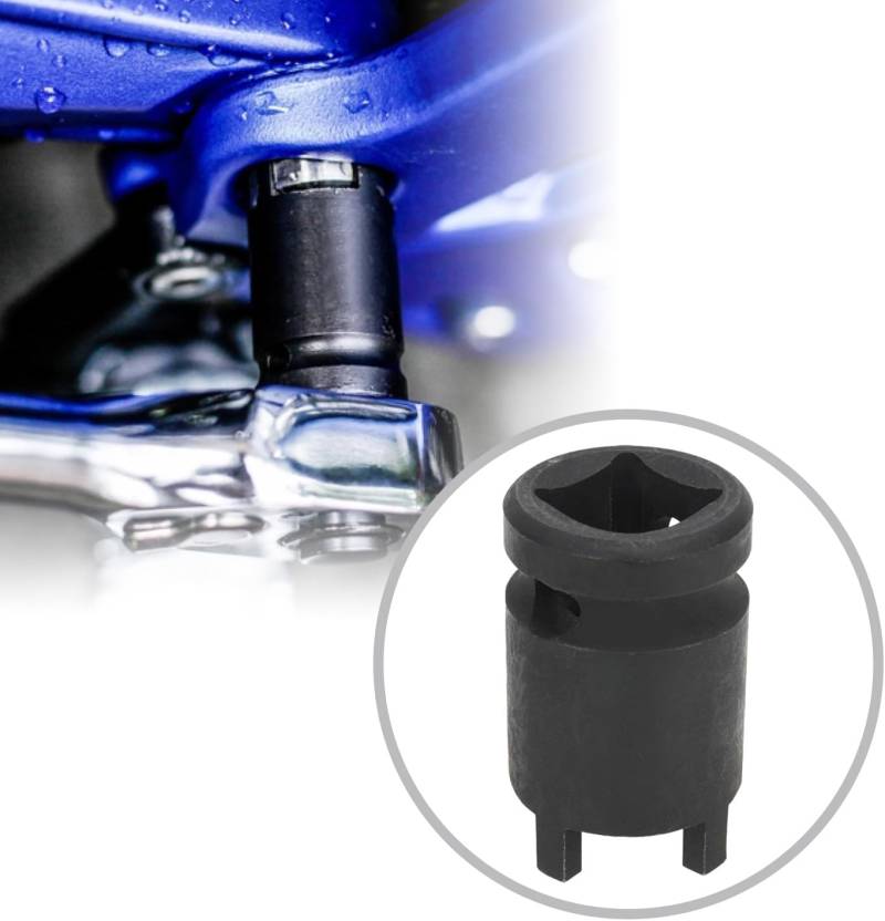 Runfarr Motorrad Stecknuss Entfernungswerkzeug, 4 Pin Lock Wheel Nut Removal Tool Kontermutter Schraubenschlüssel Vorne Hinterrad Werkzeug für Sur-Ron X/S von Runfarr