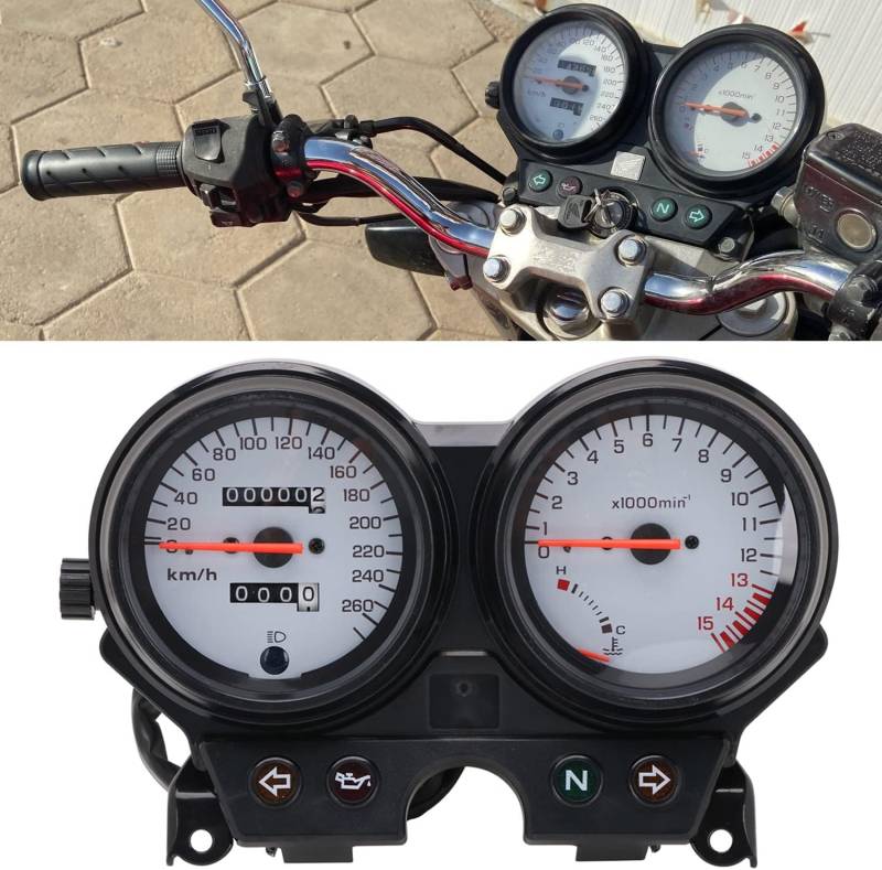 Runfarr Motorrad Tacho Tachometer Display Digital Stundenzähler Messgerät Timer Für CB600 Hornet 600 1996-2002 Street Bike von Runfarr