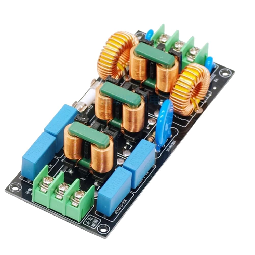 Runioney Vierstufige Audio-AC-220-V-Stromversorgung -Filter 110 V Differenzmodus Gleichtakt EMV-Sicherheitsregeln FCC,8A von Runioney