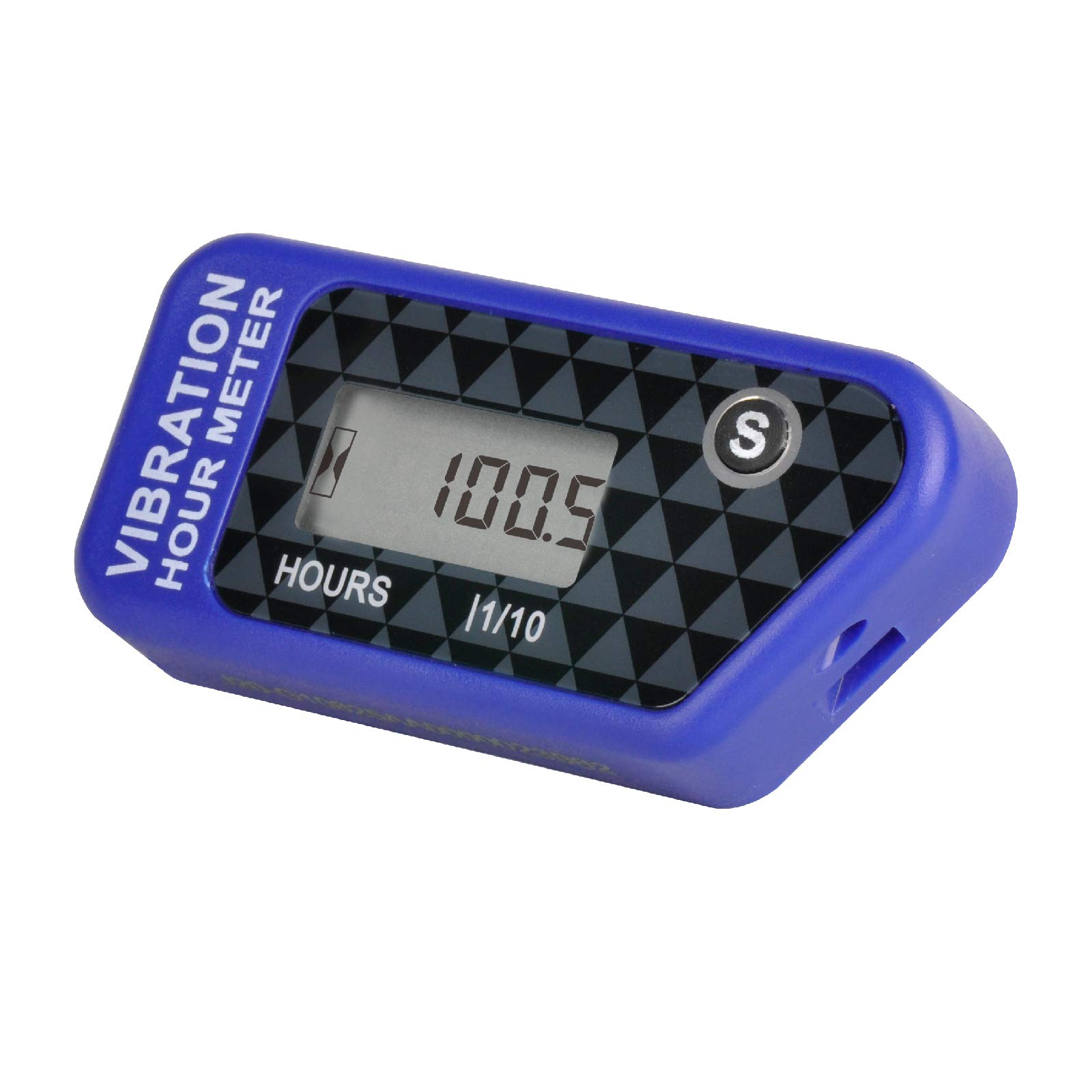 Runleader Digital Wireless Hour Meter,Vibrationsbetrieb für Golfwagen Traktor Generator Kompressor Kettensäge Motorrad Dirt Bike Hochdruckreiniger und gas-/dieselbetriebene Maschine. (016B-BU) von Runleader