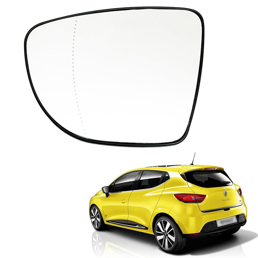 Ruolin Spiegelglas Links, Außenspiegel Glas Ersatz Spiegelglas Beheizbar Links Kompatibel mit Renault Clio 4 Captur Zoe 2013-2020 von Ruolin