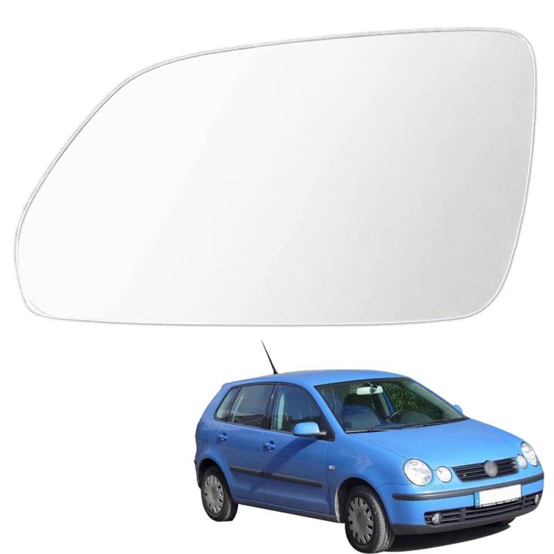 Ruolin Spiegelglas Links, Außenspiegel Glas Ersatz Spiegelglas Beheizbar Links Kompatibel mit Skoda Oktavia (1Z3 / 1Z5) 2004-2008, Kompatibel mit Polo 9N3 2005-2009 von Ruolin