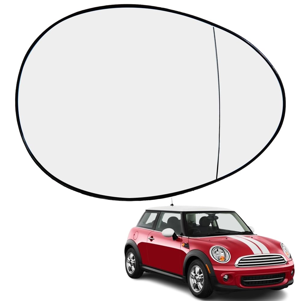 Ruolin Spiegelglas Rechts, Außenspiegel Glas Ersatz Spiegelglas Beheizbar Rechts, Kompatibel mit Mini Cooper R56 2007-2013 von Ruolin