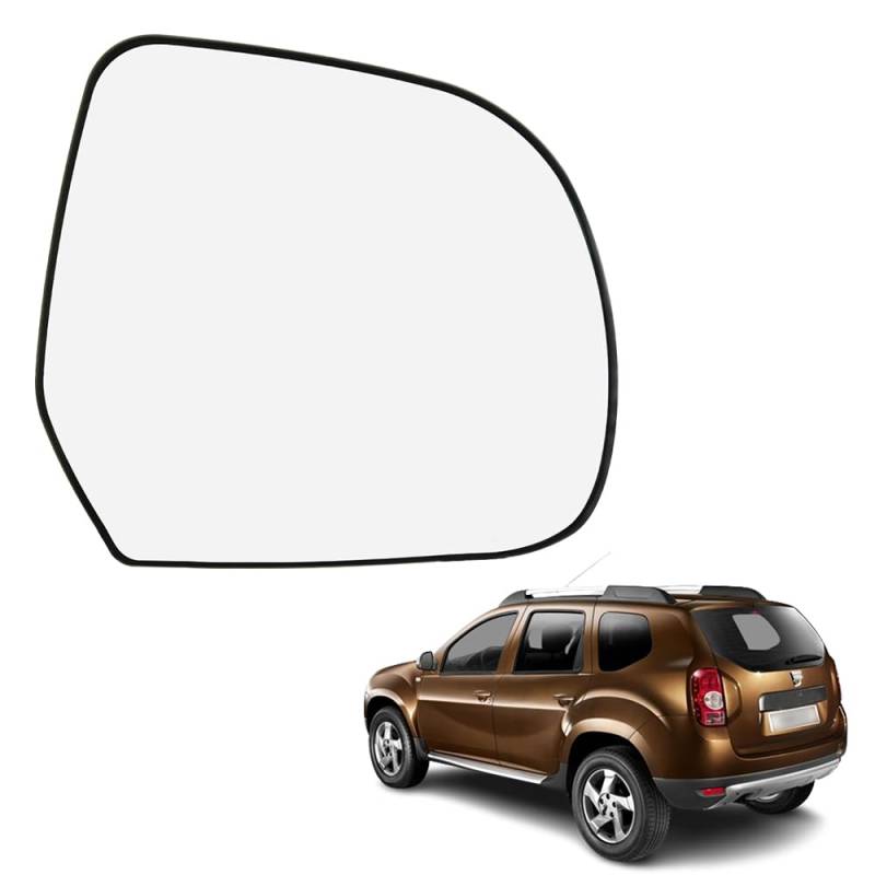 Ruolin Spiegelglas Rechts, Außenspiegel Glas Ersatz Spiegelglas Beheizbar Rechts Kompatibel mit Dacia Duster Lodgy Dokker, Kompatibel mit Nissan Micra K13 2010-2016 von Ruolin