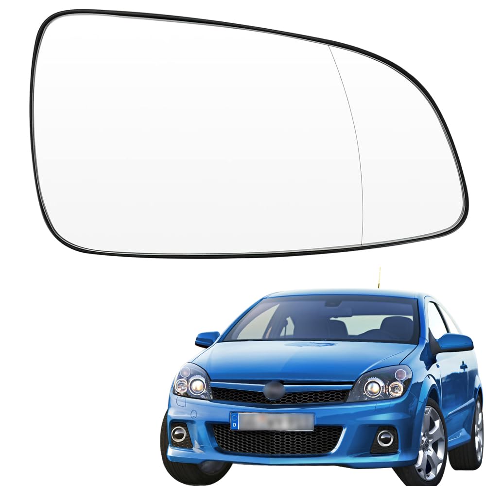 Ruolin Spiegelglas Rechts, Außenspiegel Glas Ersatz Spiegelglas Beheizbar Rechts Kompatibel mit Opel Astra H 2004-2009 von Ruolin