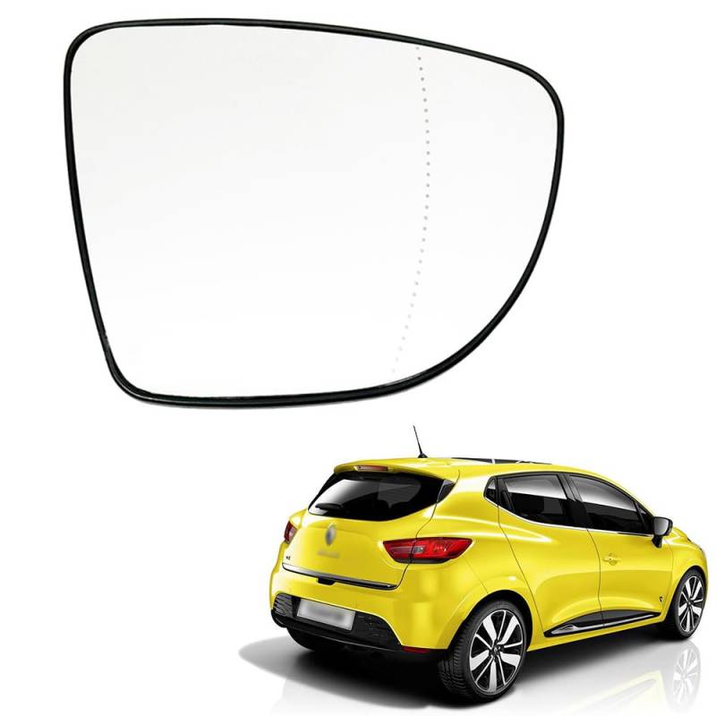 Ruolin Spiegelglas Rechts, Außenspiegel Glas Ersatz Spiegelglas Beheizbar Rechts Kompatibel mit Renault Clio 4 Captur Zoe 2013-2020 von Ruolin