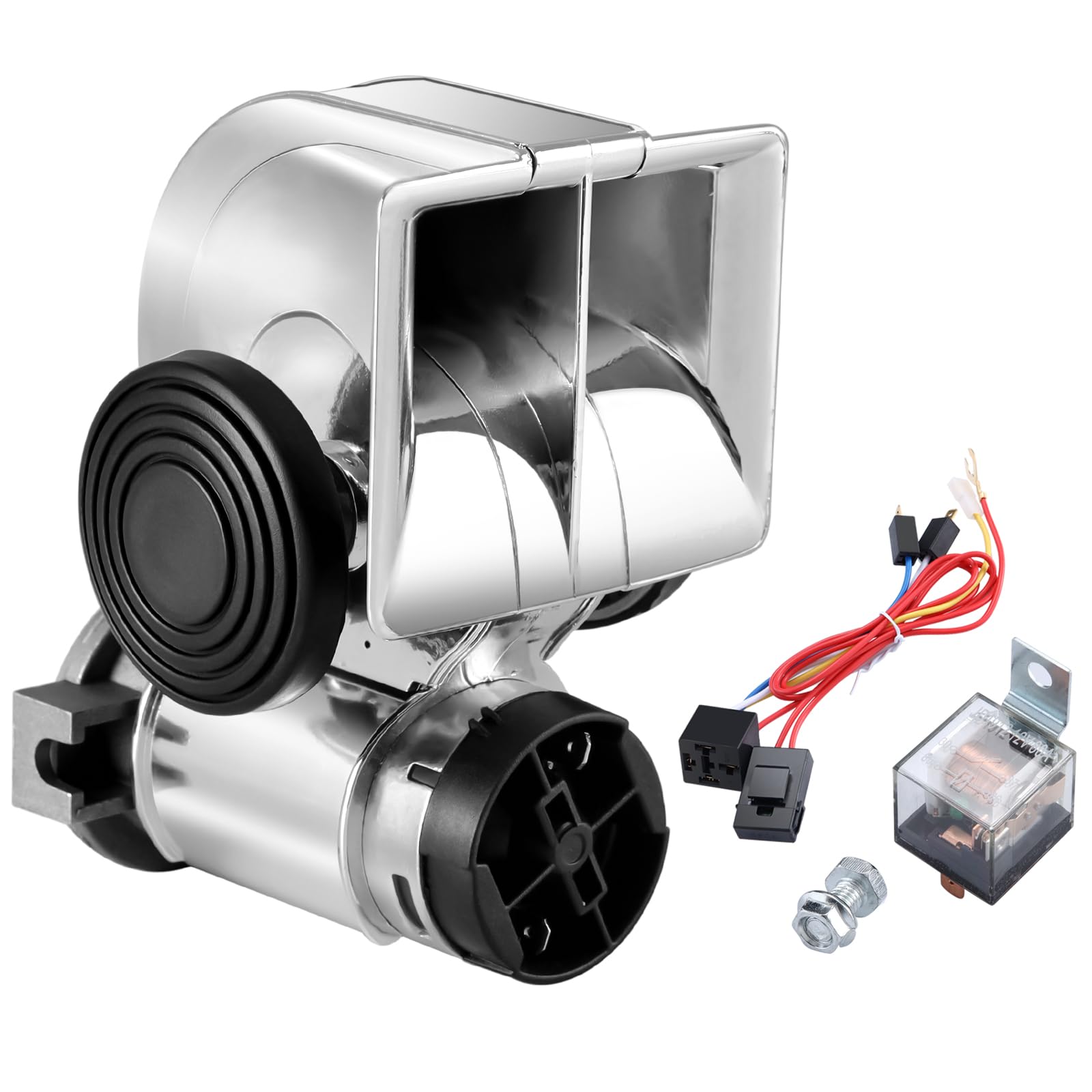 Rupse Hupe Luft Horn Kit, 150db lkw hupe mit Kompressor,laute Luft Horn mit Relais für alle 12V auto LKW PKW Boote Cars von Rupse