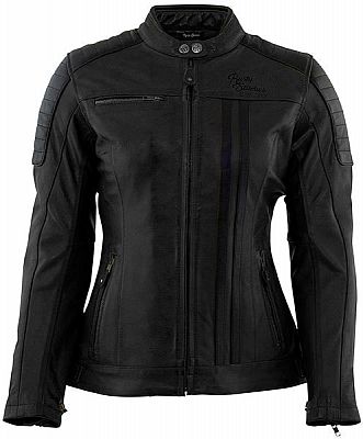 Rusty Stitches Alice, Lederjacke Damen - Schwarz - 38 von Rusty Stitches