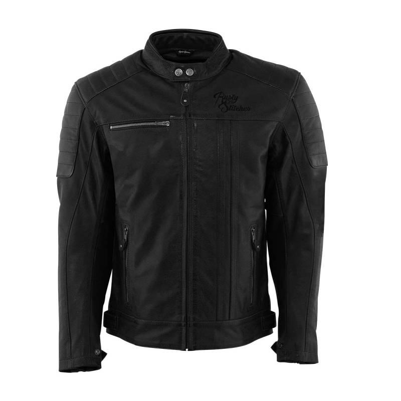 Rusty Stitches Lederjacke Cooper Black, XXL von Rusty Stitches