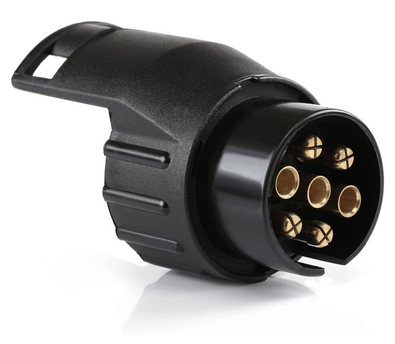 Anhänger-Adapter 7 auf 13 Pins, 12 V, elektrischer Konverter für Anhänger/Wohnmobil/Anhängerkupplung, Auto/Wagen von Ryme Automotive