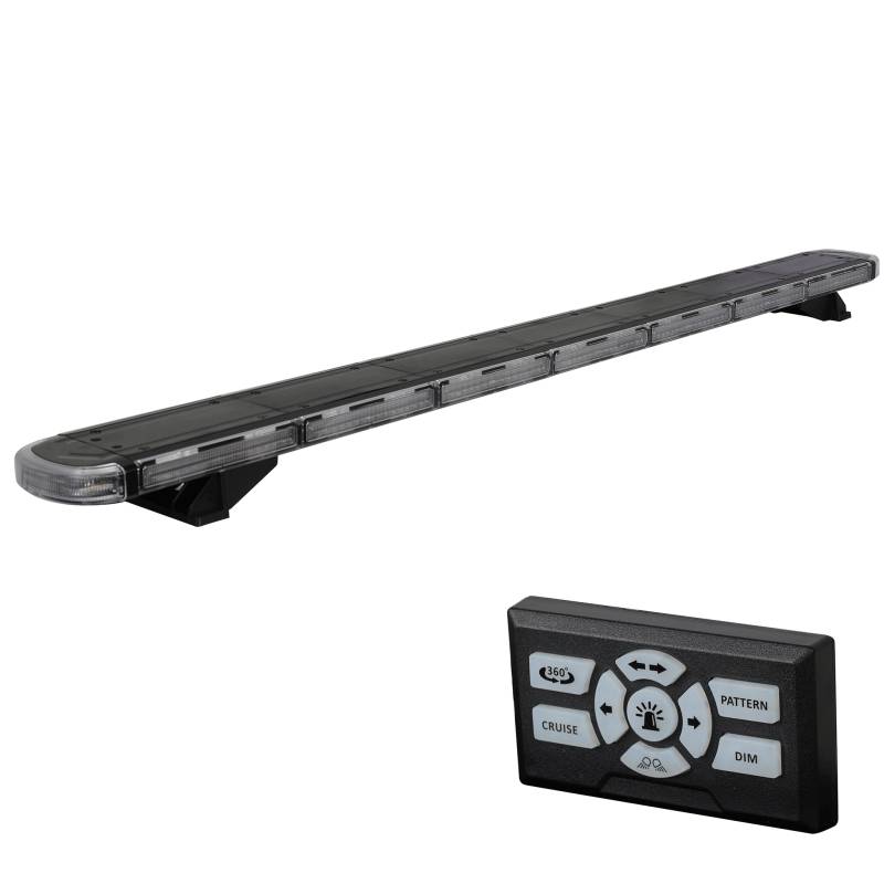 Ryme Automotive LED-Brücke, Bernstein, 1218 mm - 220 W, 260 LEDs, hohe Leistung, IP69K, zugelassen für Sicherheit und Notfälle von Ryme Automotive