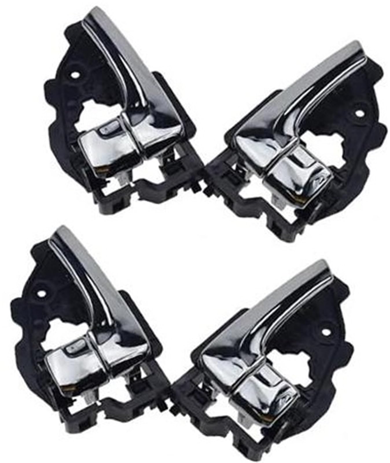 Autotürgriffbaugruppe, Rynplex 82610-2S010 82620-2S010 Auto Innen Türgriff Chrom Links Rechts, for Hyundai, for Tucson Ix35 2010 2011 2012 2013-2015(BLACK 4 Pcs a Set) von Rynplex