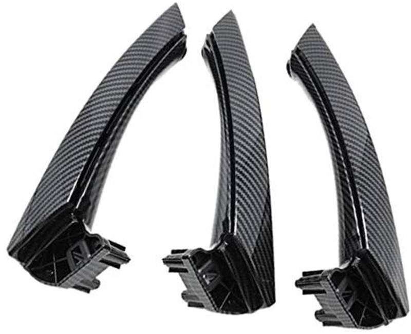 Autotürgriffbaugruppe, Rynplex LHD RHD Auto-Innentürgriff-Set, for, 3er E90 E91 E92 316 318 320 325 328i 2004–2012(Carbon Fiber) von Rynplex