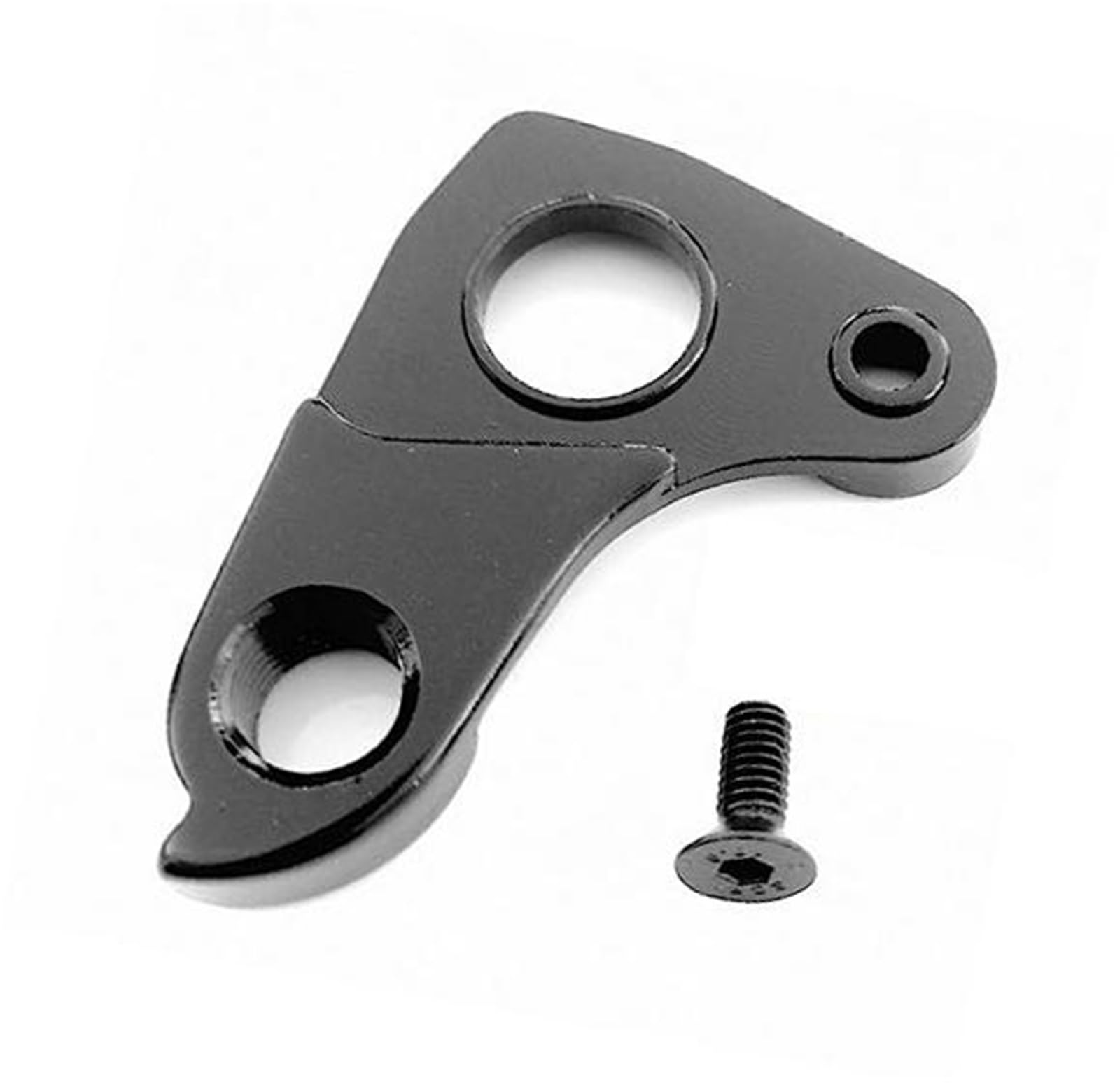 Fahrrad-Schaltwerksrolle, Rynplex 1 Stück Fahrradteile Mech Dropout, for Ghost Lapierre 0547 Xelius Sl Pulsium Disc Cyclo Cross Pro Race MTB Schaltwerk Rd Aufhänger(Black 1Pc Bicycle Hanger) von Rynplex