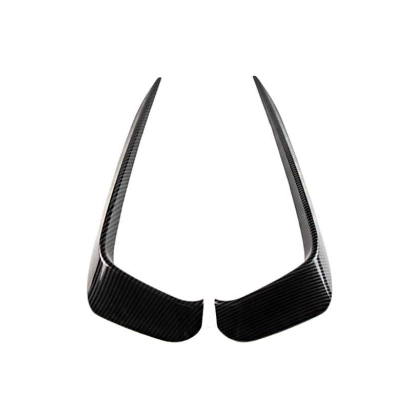 Rynplex, for VW, for Jetta, MK7 2019-22 Schwarz Frontspoiler Stoßstange Canards Verkleidung Nebelscheinwerfer Lampe Augenbraue Augenlid Braue Entlüftungssplitter Frontstoßstangen-Spoilerverkleidung(C von Rynplex