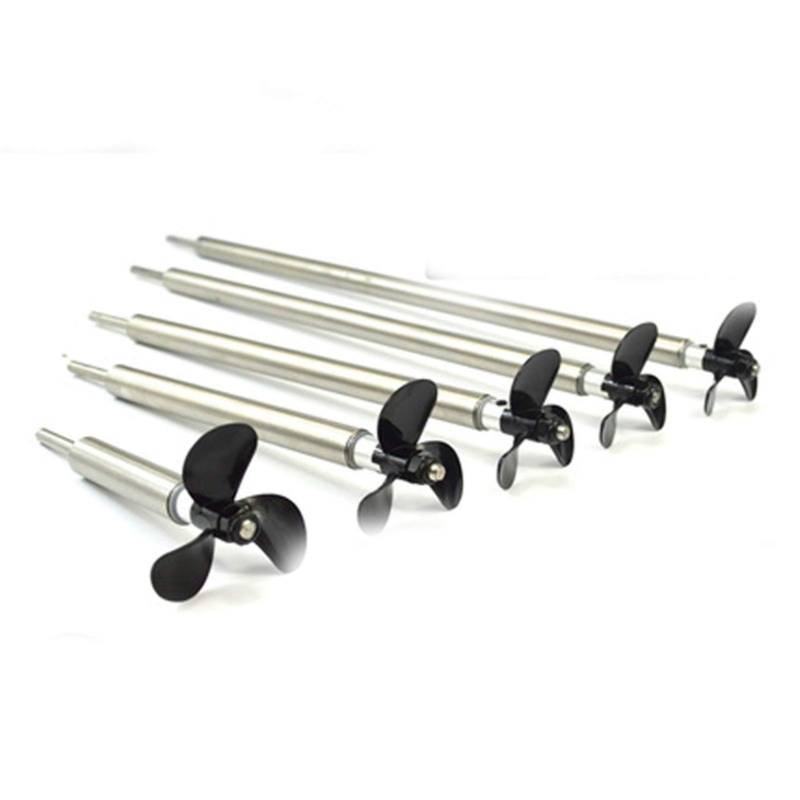 Rynplex 1PC ForRC Boot Teile Fahren Wellen Kit 4mm Edelstahl Welle + Welle Buchse + 3 Klingen Propeller 36/40/44/48mm DIY Zubehör Antriebswelle für Boote(44x100x150 Positive) von Rynplex