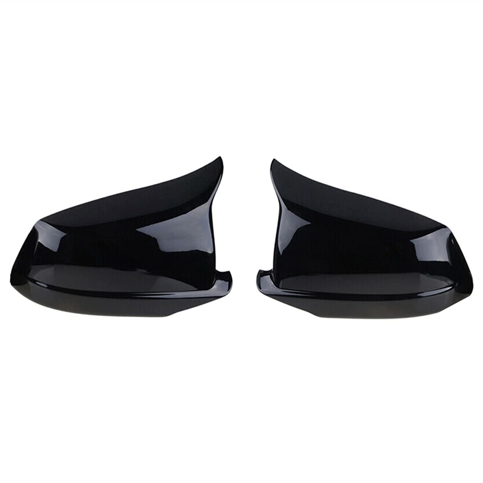 Rynplex 2 Stück Rückspiegelabdeckungen Ersatz mattschwarze Seitenspiegelschalen, for, 5er F10 Limousine 2010 2011 2012 2013 Pre LCI Seitenspiegelkappen(Gloss Black) von Rynplex