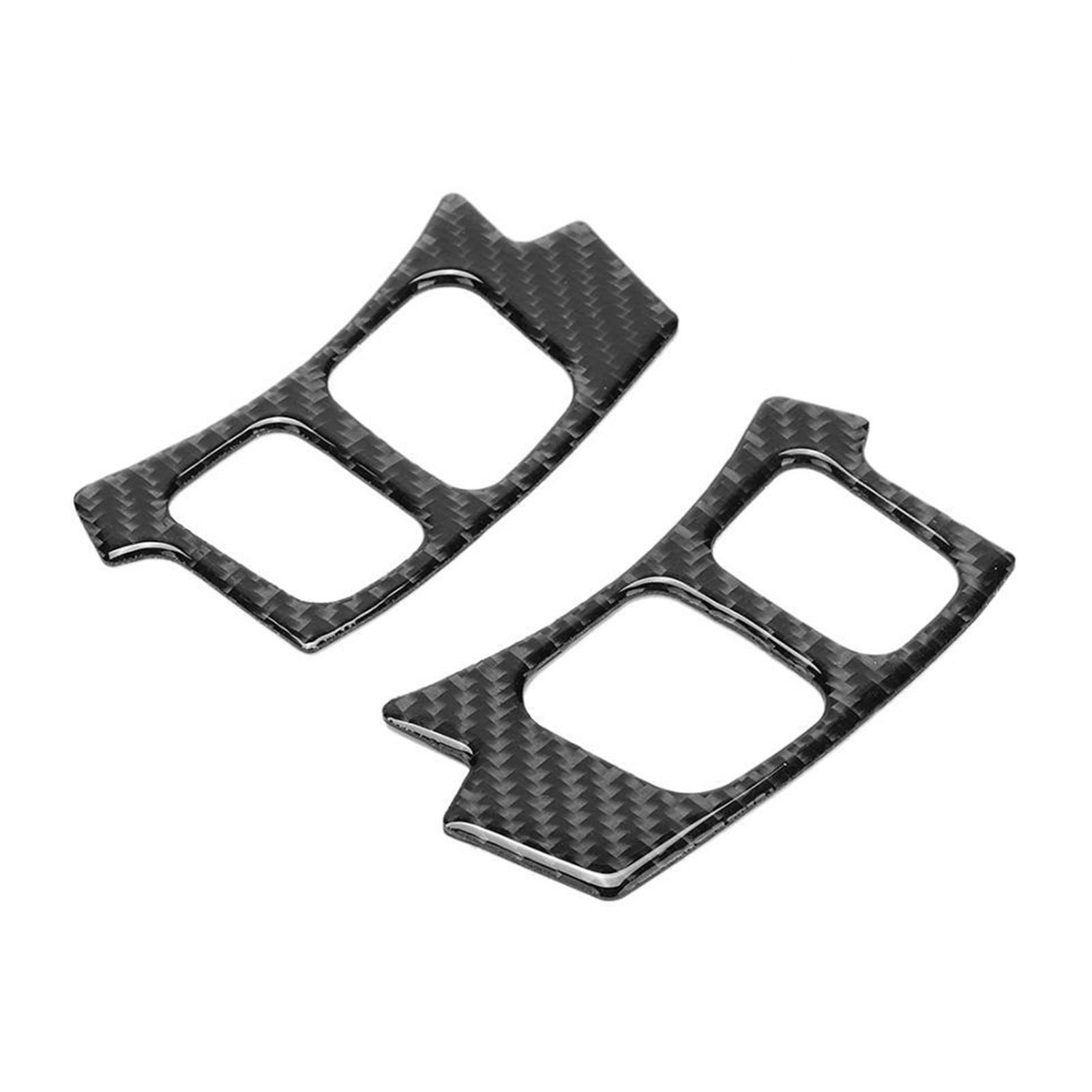 Rynplex 2-teilige Carbonfaser-Lenkradknopfrahmen-Dekorationsabdeckung, for Lexus, NX 200 200t 300h 2014 2015 2016 2017-2019 Lenkradaufkleber von Rynplex