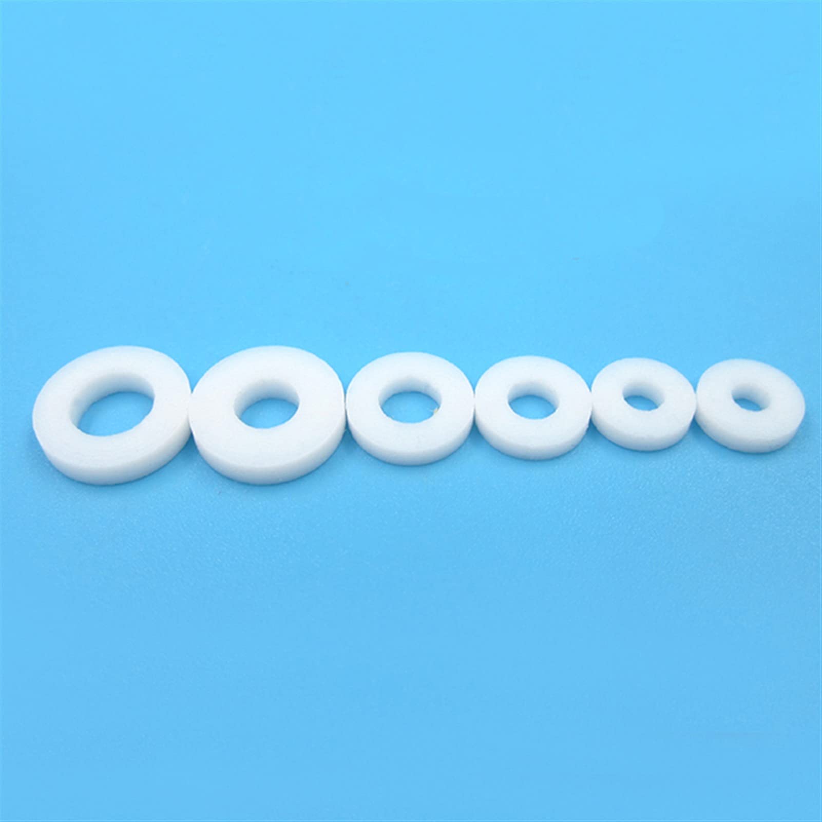 Rynplex 20 Stück PTFE Flanschdichtung Wellenscheibe Dichtungshülse, for RC Boot Antriebswelle für Boote(Inner Dia. 3.18mm) von Rynplex