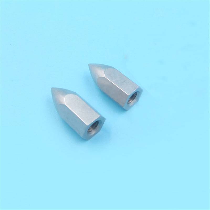 Rynplex 2PCS Messing/Edelstahl 6,35mm M6 Kugel Sechskantmuttern Kopf Welle Feste Propeller Adapter Halter, for DIY RC Boot Modell Zubehör Antriebswelle für Boote(Stainless Steel) von Rynplex