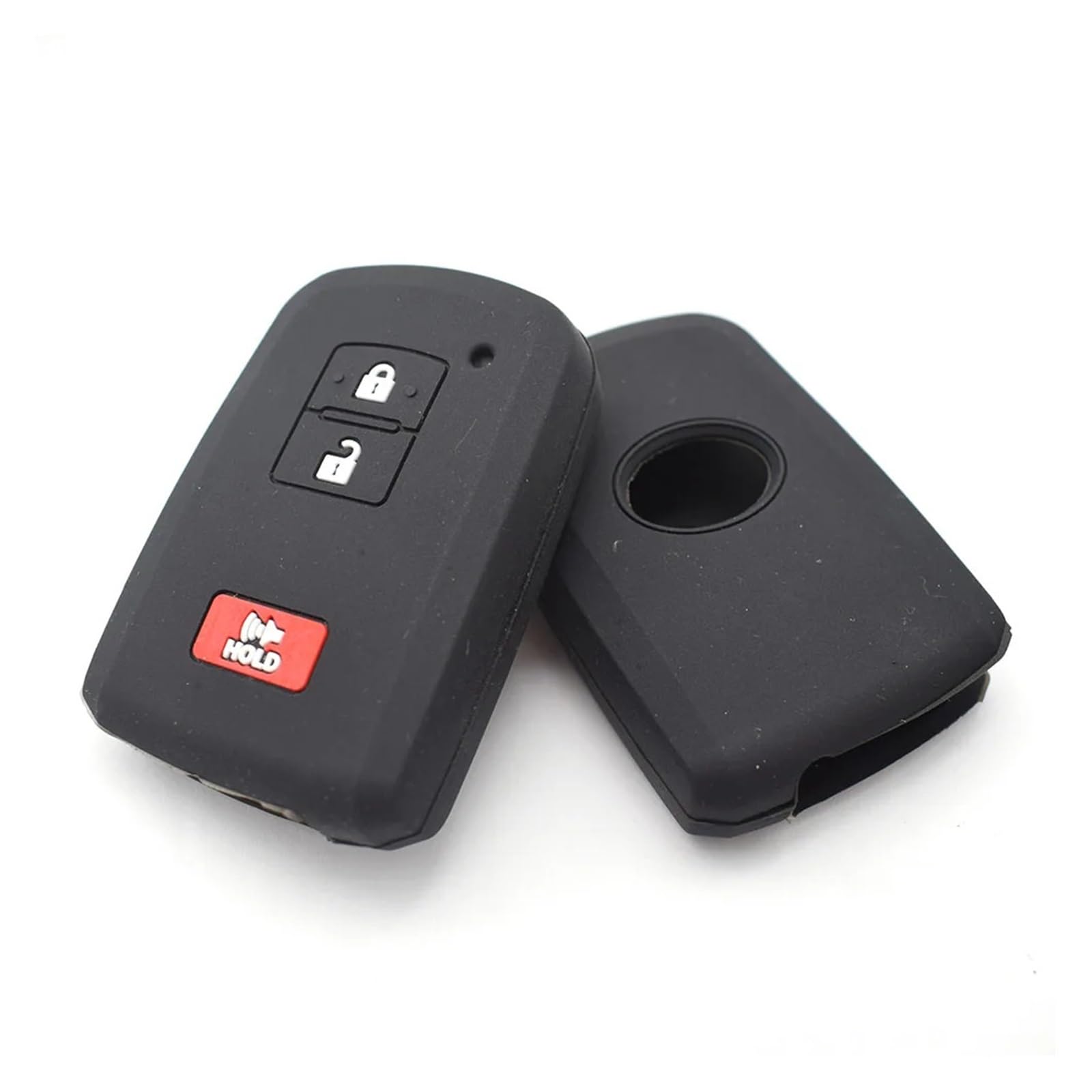 Rynplex 3 Tasten Silikon Schlüsselgehäuse Abdeckung Keyless Fob Shell Halter Schutz, for Toyota, for Land Cruiser, Tacoma, Highlander, Prius CV, for RAV4, Autoschlüsselhalter von Rynplex