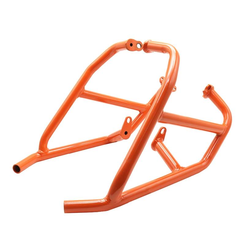 Rynplex 390 ADV Abenteuer 390ADV 2020 2021 2022 Motorrad Crash Bar Motor Schutz Rahmen Sliders Unteren Stoßfänger Fallen Protector Motorrad-Motorschutz(Orange) von Rynplex