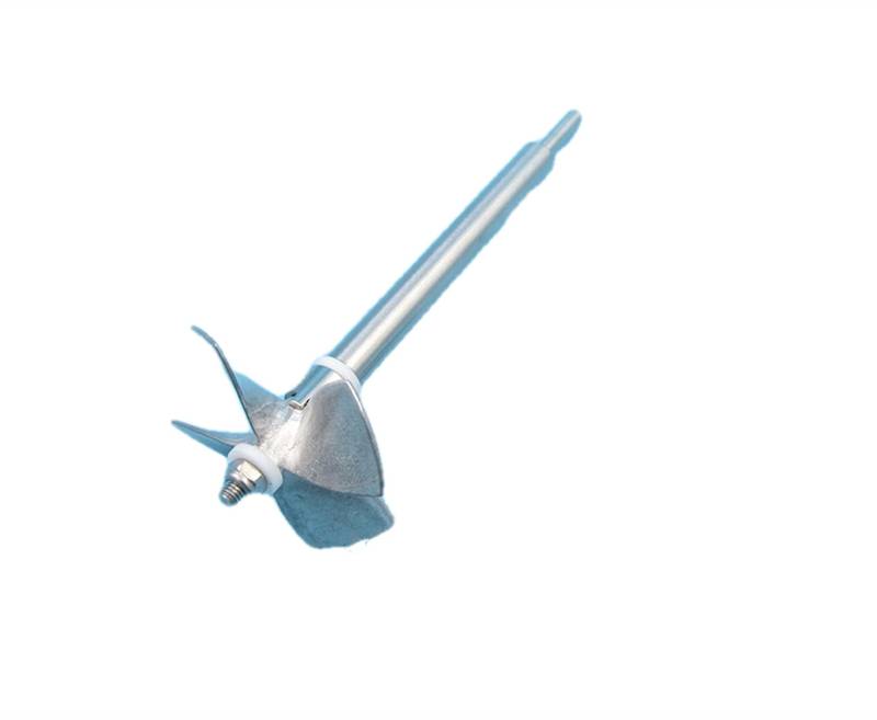 Rynplex 4-Blatt-Propeller mit 15 cm/20 cm/25 cm/30 cm/35 cm Jetboot-Propeller Links und rechts, 5-mm-Bootsmodellachse, vollständig eingetauchtes Paddel Antriebswelle für Boote(Axle 15cm 55mm CW) von Rynplex