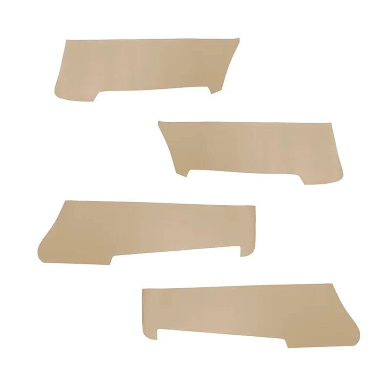 Rynplex 4 Stück, for Nissan, for Tiida 2005 2006 2007 2008, Auto-Innentürverkleidung, Armlehne, Mikrofaser-Lederbezug, Zubehör Auto-Armlehnenverkleidung(Beige) von Rynplex