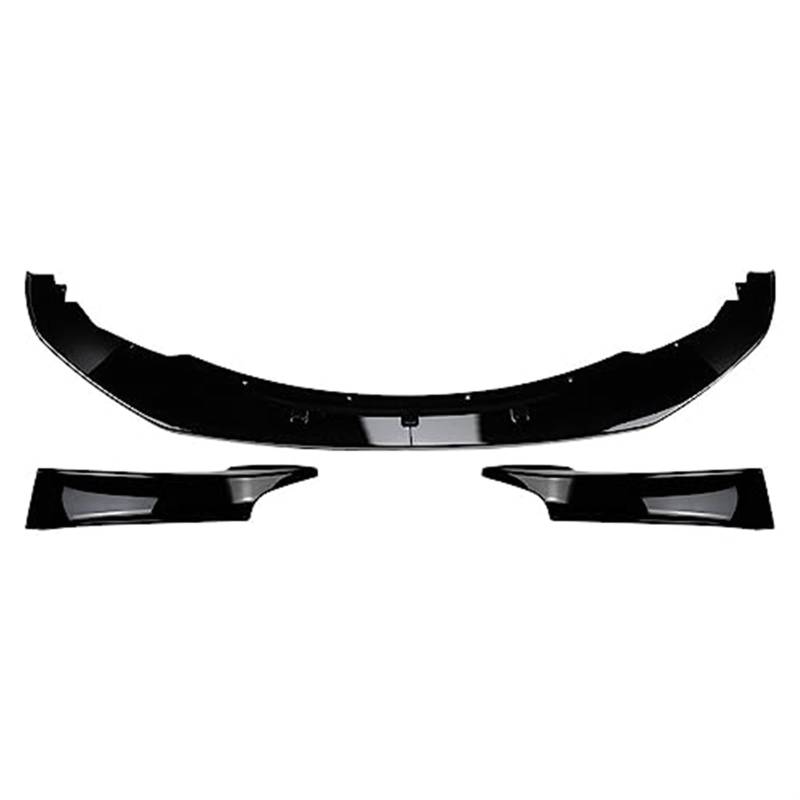 Rynplex 4 Teile/Satz Auto Front Stoßstange Splitter Lip Diffusor Spoiler Body Kits Schutz, for, 1 Serie F20 F21 M135i Pre LCI M-Sport 2012-2015 Frontspoiler Auto-Frontspoiler(Black Gloss Black) von Rynplex