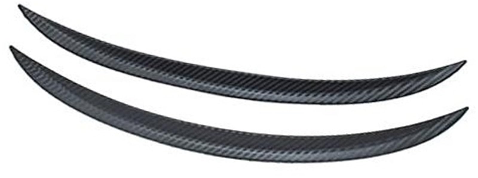 Rynplex 44 cm/17,5 Zoll Carbon Fiber Texture Rad Augenbraue Bogen Flares Abdeckung Trim Kotflügel Universal Schutz Lip Streifen Auto schmutzfänger Kotflügelverbreiterungen(2pcs-17.5 inch) von Rynplex