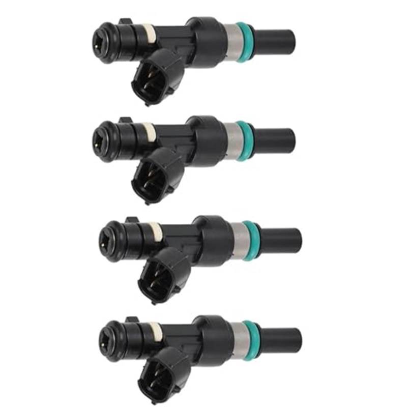 Rynplex 4PCS Auto Kraftstoff Injektor, for Nissan, for Micra, k13 1,2 12V 16600-1HC0A FBY11H0 166001HC0A Ersatz Kraftstoff System FBY11HO Benzin-Kraftstoffeinspritzer von Rynplex