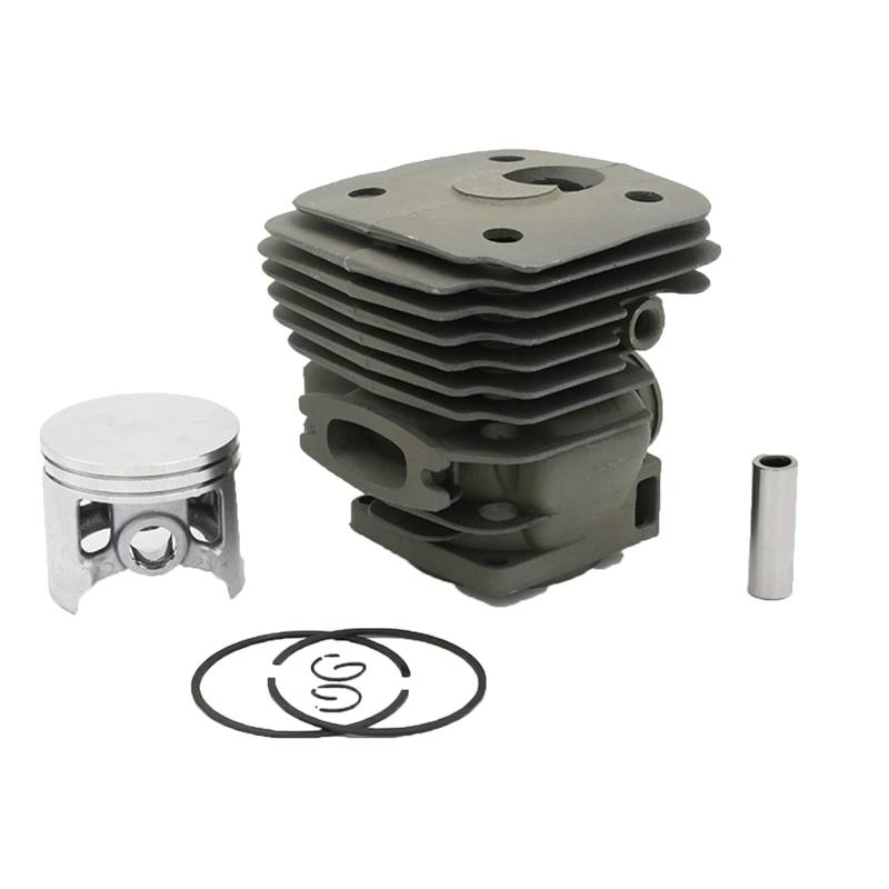 Rynplex 56MM Zylinderkopf Kolbensatz Garten Benzin Kettensäge Motorteile, for Husqvarna, 395 XP 395XP 503993971 Kettensägen-Zylinderkolben von Rynplex