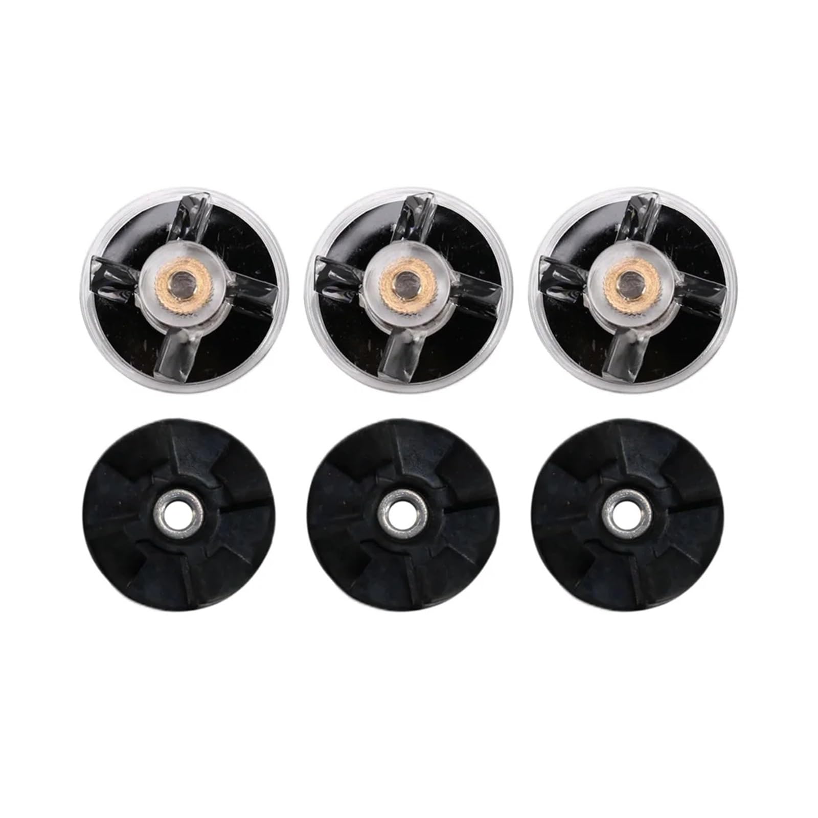 Rynplex 6er-Pack Ersatzteil for Basiszahnrad und Klingenzahnrad for Magic Bullet, 250-W-Mixer MB1001 Ersatzmixerklinge von Rynplex