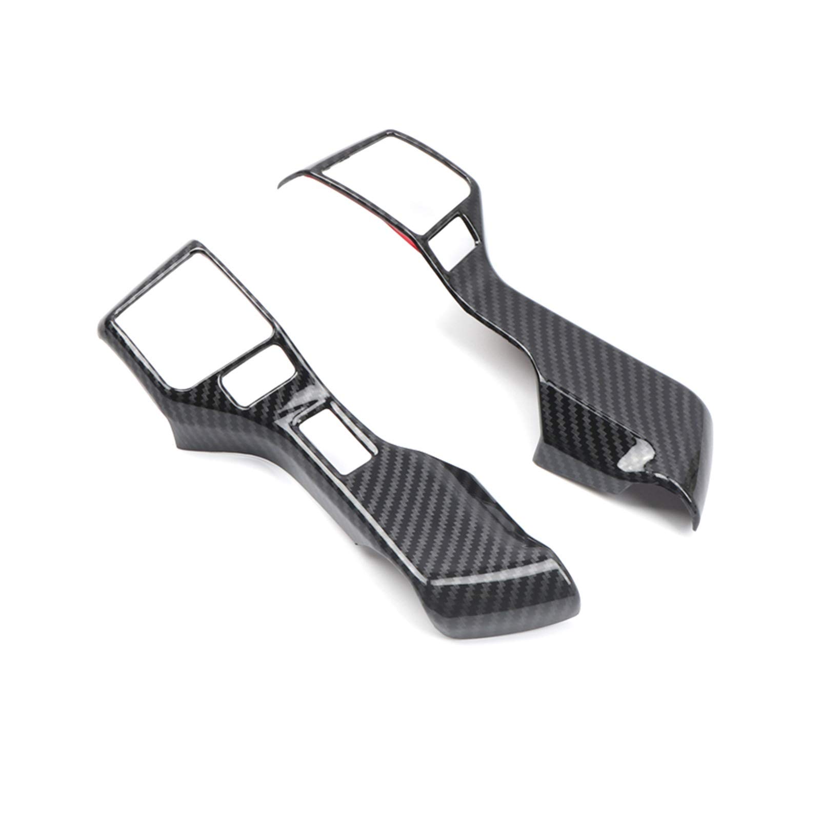 Rynplex ABS Carbon Fiber Innen Lenkrad Dekorative Abdeckung Trim 4Runner 2014-2019 Aufkleber für Lenkradrahmen von Rynplex