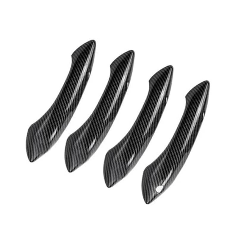 Rynplex ABS Carbon Fiber Outside Exterior Door Handle Protector Cover Trim, for BMW, 5 6 7 Series F07 F10 F11 F06 F12 F13 F01 F02 Auto-Außentürgriffe von Rynplex