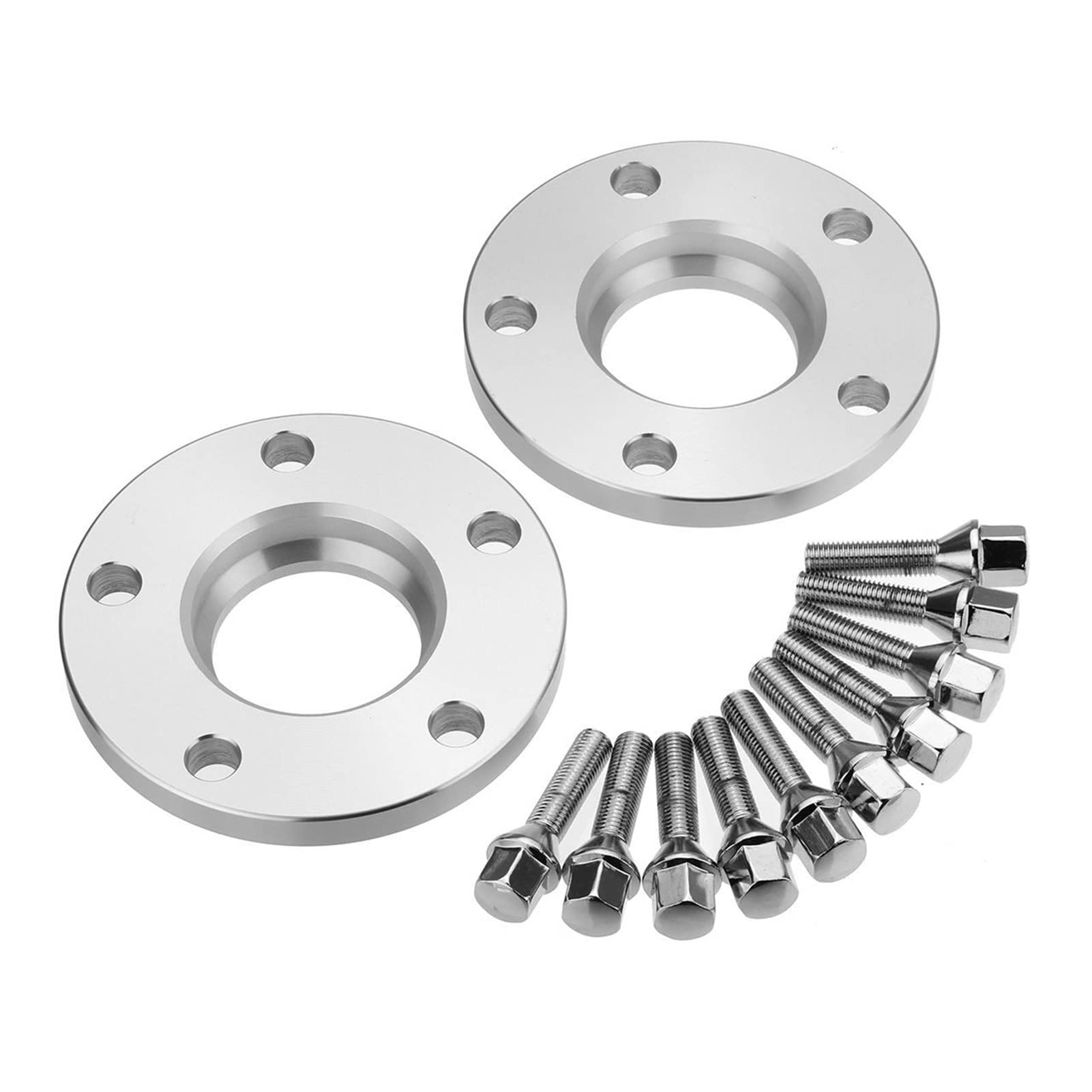 Rynplex Auto 15mm Spurverbreiterung Adapter 5x120mm Reifen Distanzstück Aluminium, for, 1 3 5 6 7 8 Serie E82 E88 E30 E36 E46 E28 E34 Auto-Radabstandshalter(2pcs) von Rynplex