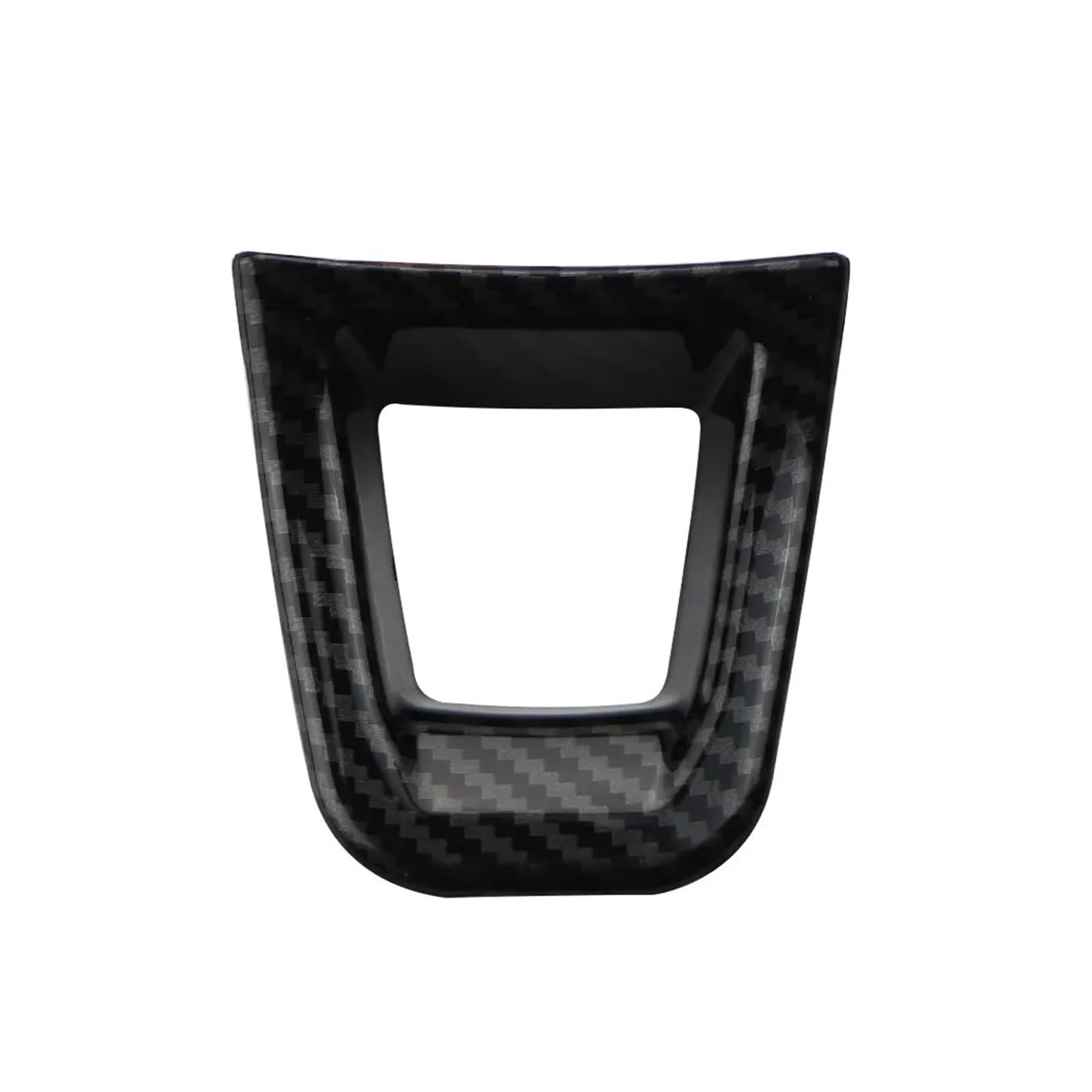 Rynplex Auto Lenkrad Dekoration Abdeckung Trim Aufkleber, for VW, for Passat B8, for Tiguan MK2, for Golf 7 7,5 MK7 MK7,5 E-UP Zubehör Aufkleber für Lenkradrahmen(Carbon Fiber Black) von Rynplex