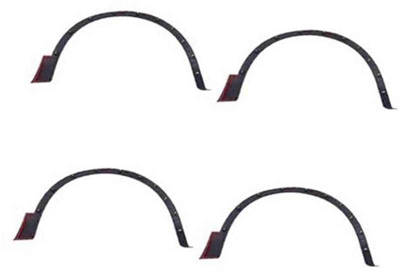 Rynplex Auto-Seitenradkasten-Kotflügel, for Mazda, CX-4 CX4 CX 4 2016 2017 2018 2019 Auto Flares Schwarz Kotflügel Rad Augenbrauenverkleidung Kotflügelverbreiterungen(4PCS) von Rynplex