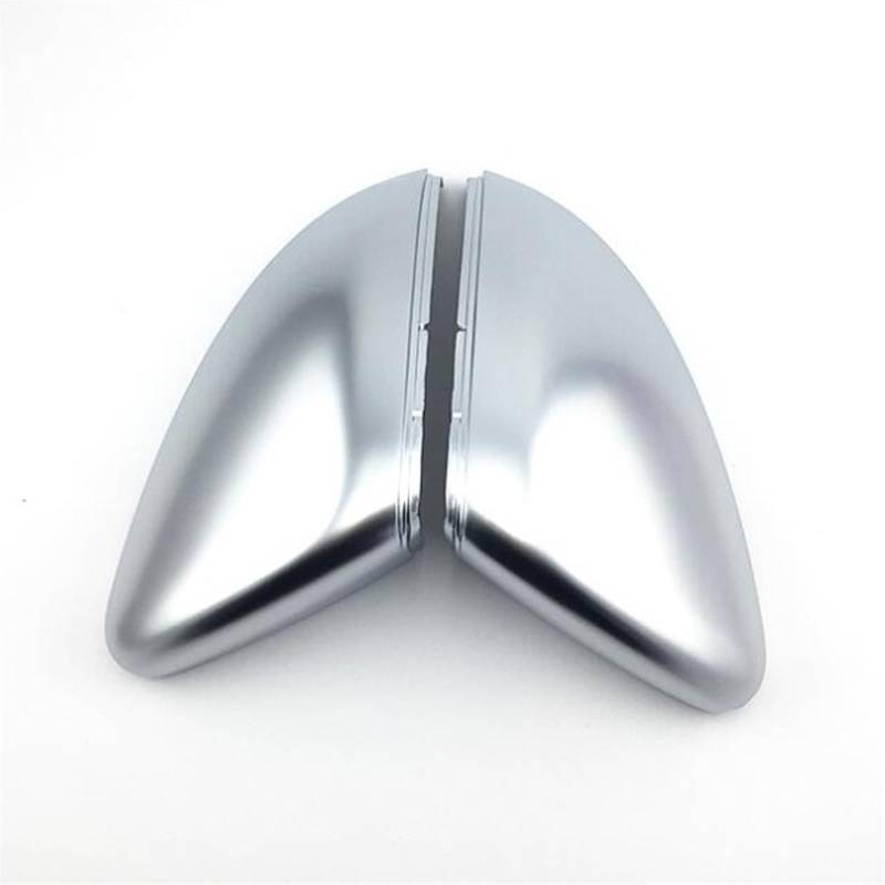 Rynplex Autospiegelabdeckung, for VW, for Golf, MK7 VII 7, for Touran, Mattchrom-Silber-Rückspiegelabdeckung Schutzkappe Car-Styling Seitenspiegelkappen von Rynplex