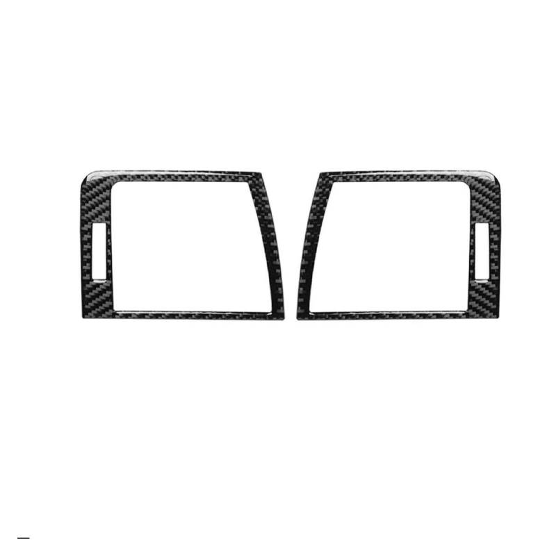 Rynplex Carbon Fiber Armaturenbrett-Entlüftungsplatten-Aufkleber, for, 3er E46 1998-05 Autozubehör Armaturenbrett-Entlüftungsplatten-Aufkleber Abdeckung für Lüftungsauslass der Klimaanlage von Rynplex