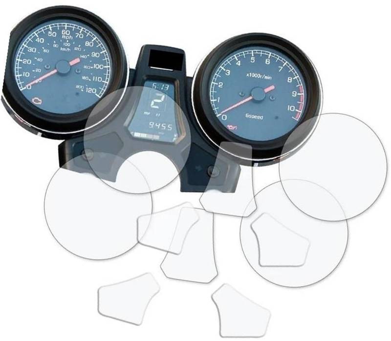 Rynplex Displayschutzfolie, for CB1100 CB 1100 Motorrad, Kratz-Cluster-Bildschirm, Armaturenbrett-Schutz, TPU-Instrumentenfolie Motorrad-Cluster-Schutz(Black 1 Set) von Rynplex