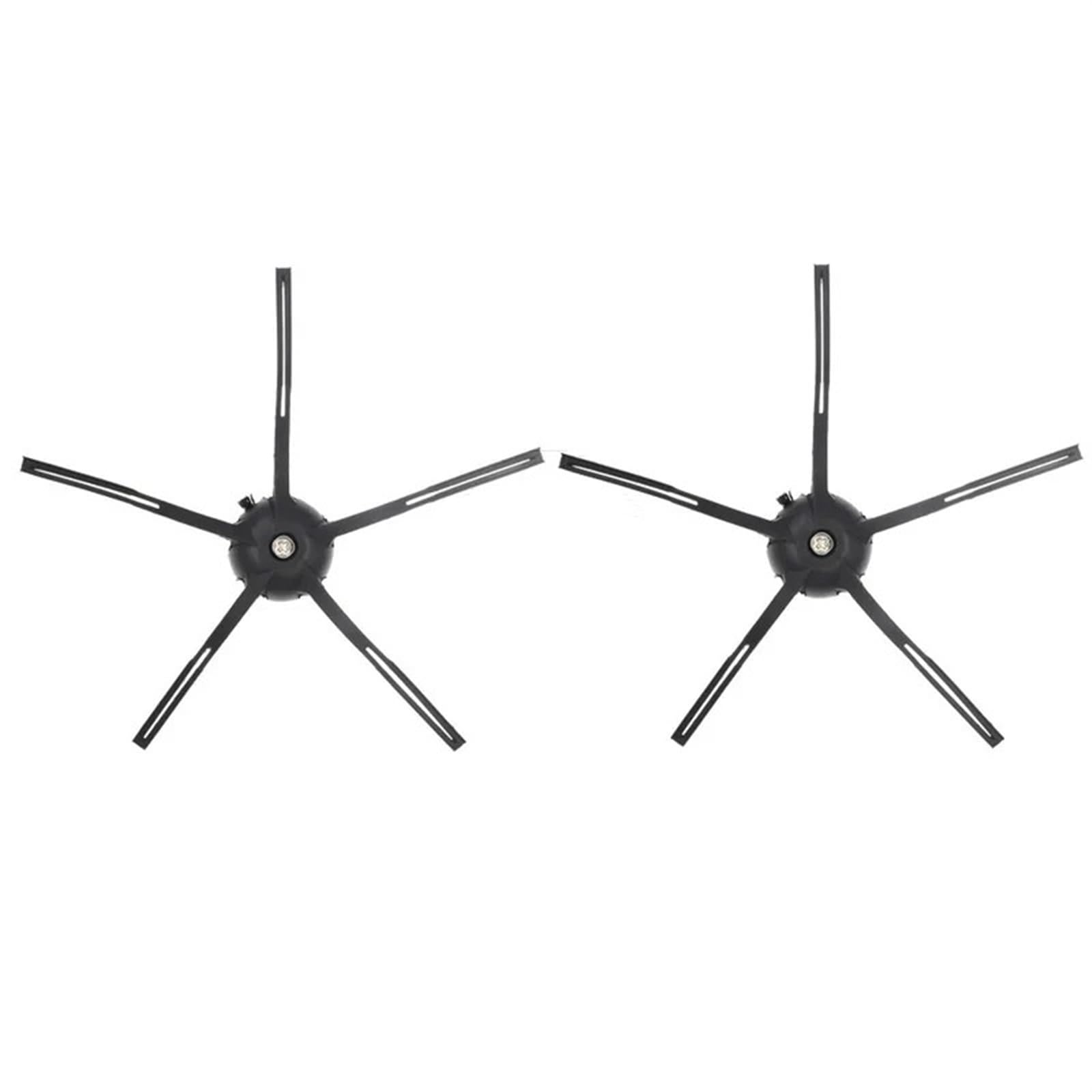 Rynplex Ersatz-Silikon-Seitenbürste, for Roborock, S7 S6 S5 Max S50 Tuft Corner Bushes Xiomi T7 T7S Roboter-Staubsauger-Zubehör Roboter-Staubsaugerteile(5 Arms Black) von Rynplex