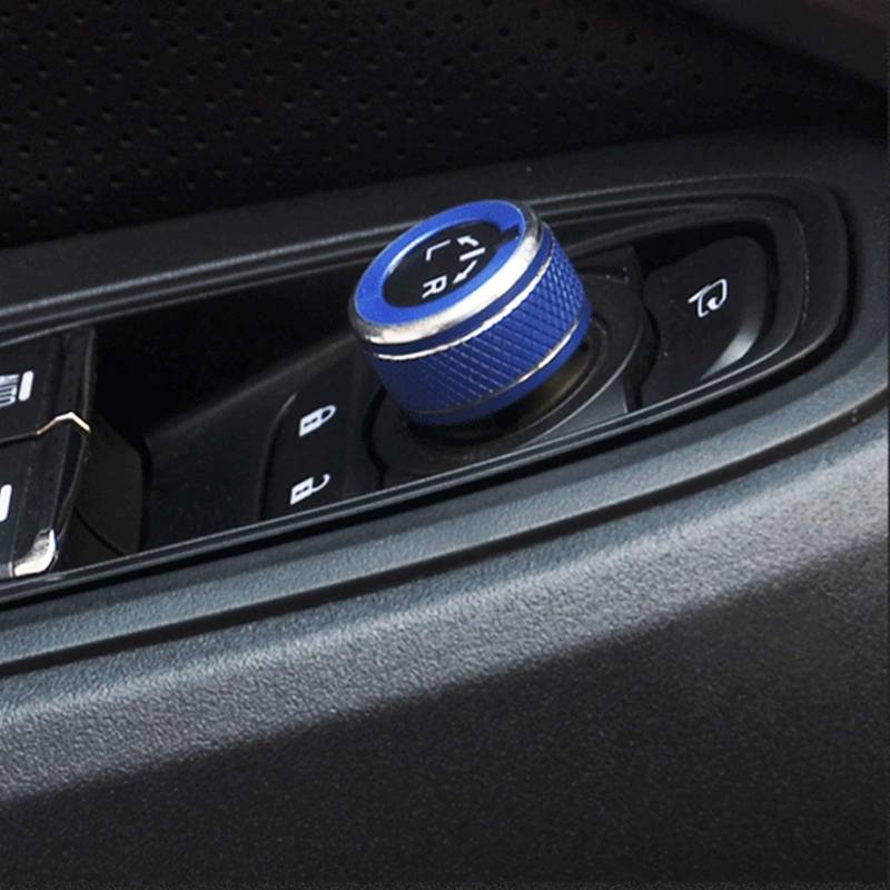 Rynplex For Subaru XV Outback Forester Zubehör Rückspiegel Adjustment Knopf Knob Abdeckung Dekorative Ring-Innenausstattung Dekoration für Lüftungsschlitze(Blue,For XV 12 17) von Rynplex