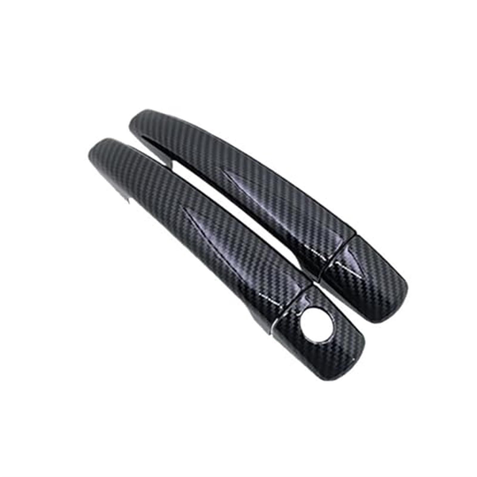 Rynplex Kohlefaser-Autotürgriff-Abdeckungsverkleidung, for Peugeot, for Partner, 2009–2018, Auto-Styling-Kappenaufkleber Auto-Außentürgriffe(Carbon 2handle 1keyhole) von Rynplex