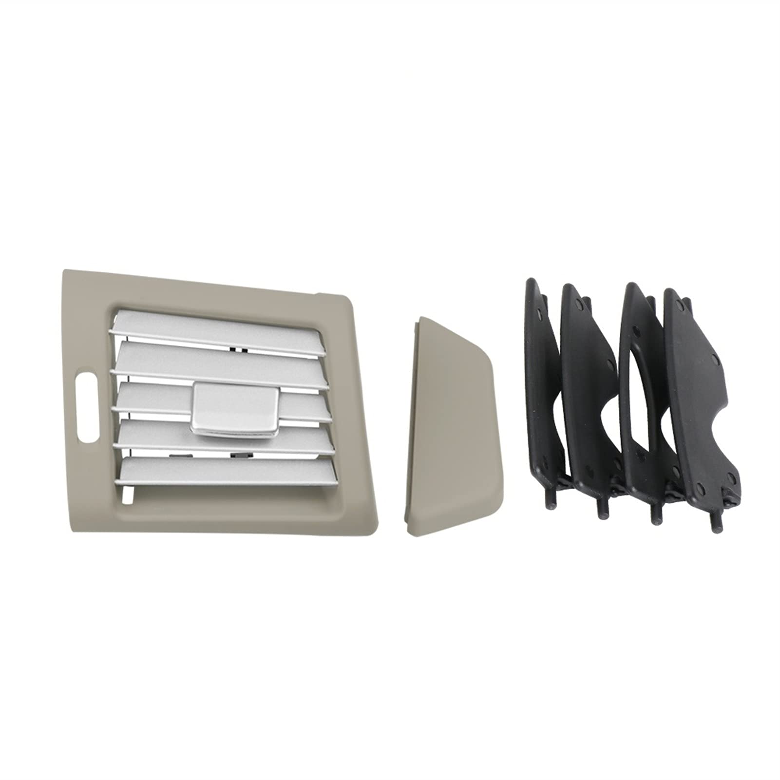 Rynplex LHD Klimaanlage Vent Grill Outlet Panel, for Mercedes, for Benz W251 R Klasse 2518300254 Front Row Wind Rechte Mittelkonsole Lüftungsblende für Klimaanlage(Beige Silver) von Rynplex