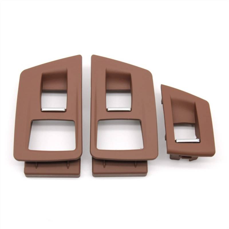 Rynplex LHD RHD Innenverkleidung for Fensterheber-Einstellschalter der Beifahrertür, for, for 5er F10 F11 F18 520i 523i 525i 528i 535i Türgriffe(LHD Brown) von Rynplex