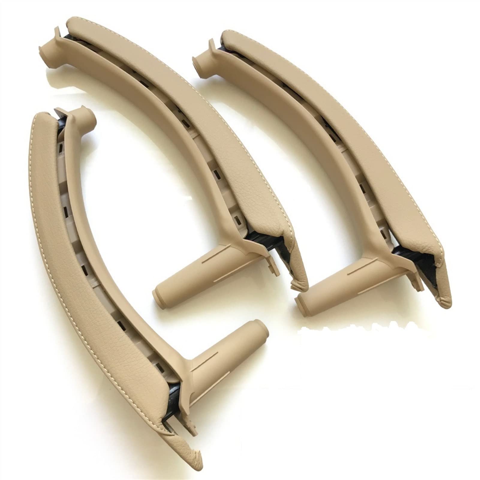 Rynplex Linker rechter Innen-Beifahrertürgriff mit Lederbezug-Montagesatz, Ersatz, for, for X5 X6 E70 E71 E72 2007–2013 Auto-Innentürgriff(RHD Beige) von Rynplex