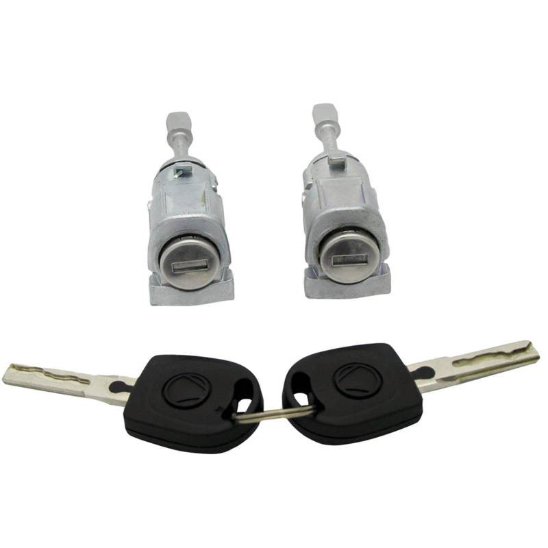 Rynplex Links RECHTS TÜRSCHLOSS Zylinder MIT 2 GLEICHEN SCHLÜSSELN, for VW, for Passat, for Seat, Toledo Leon Arosa Lupo 1998-2005 3B0837167 3B0837168 Türschließzylinder von Rynplex